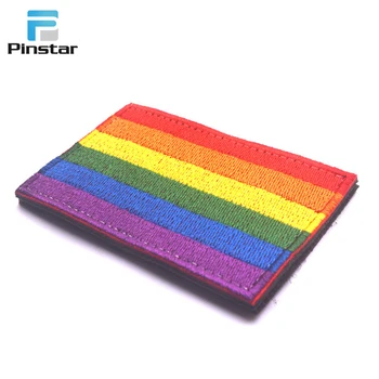 Lgbt embroidery patches gay pride lesbian rainbow flag embroidered
