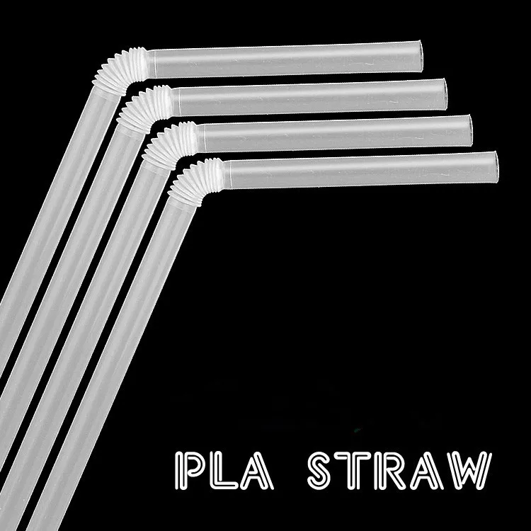 100% compostable straws PLA drinking straw