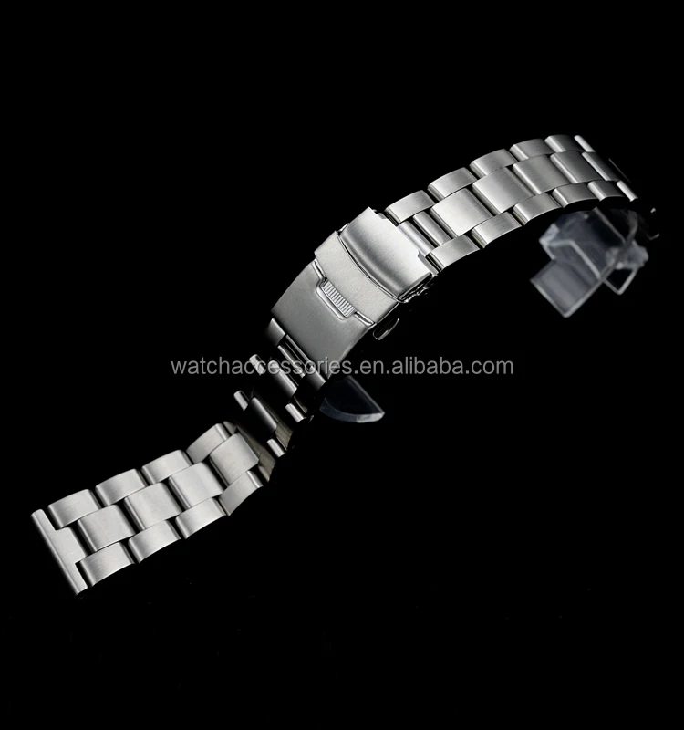 

Wholesale Silver Solid Stainless Steel Dive Watch Band Strap flat end