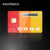Powered simple mirror plastic business card in sale, 4 button display power card