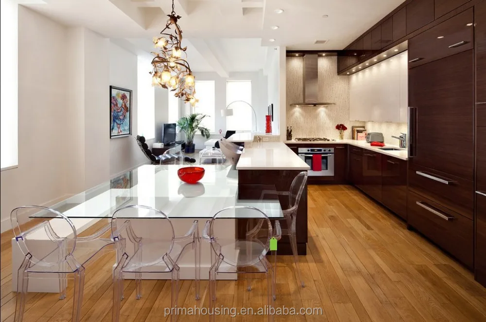 Alto brillo gabinete de cocina de plástico, mueble cocina vinilo ...