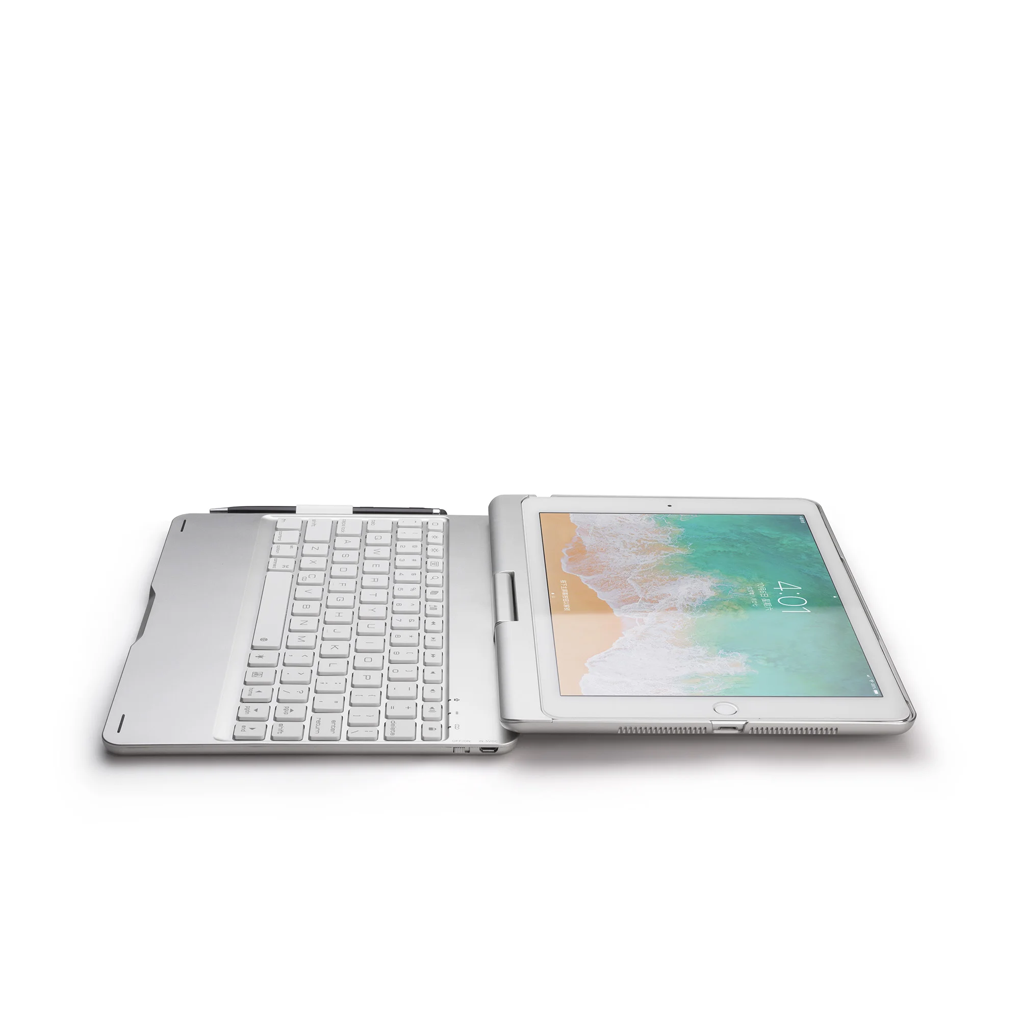 
Laptop 360 Degrees Rotation wireless Bluetooth Keyboard case for 9.7 inch ipad 