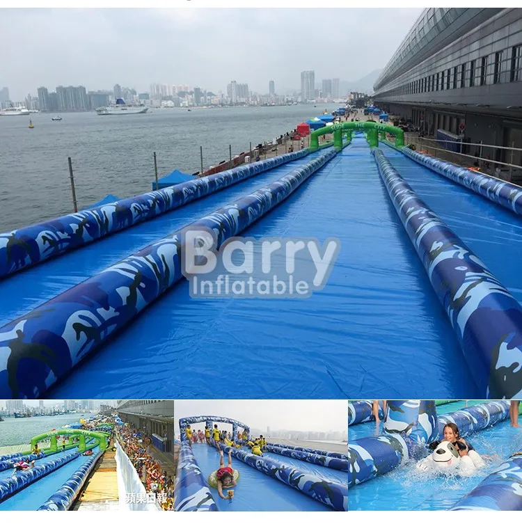 buy giant inflatable water slide online,extra long inflatable water slide,1000 feet slip ad slide