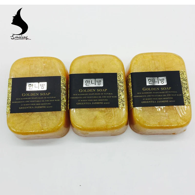 
Korean 80g Anti-Aging Skin Whitening Bar 24k Gold Collagen Soap 