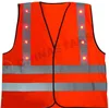 orange color EN 471 approved LED ligthed safety vest