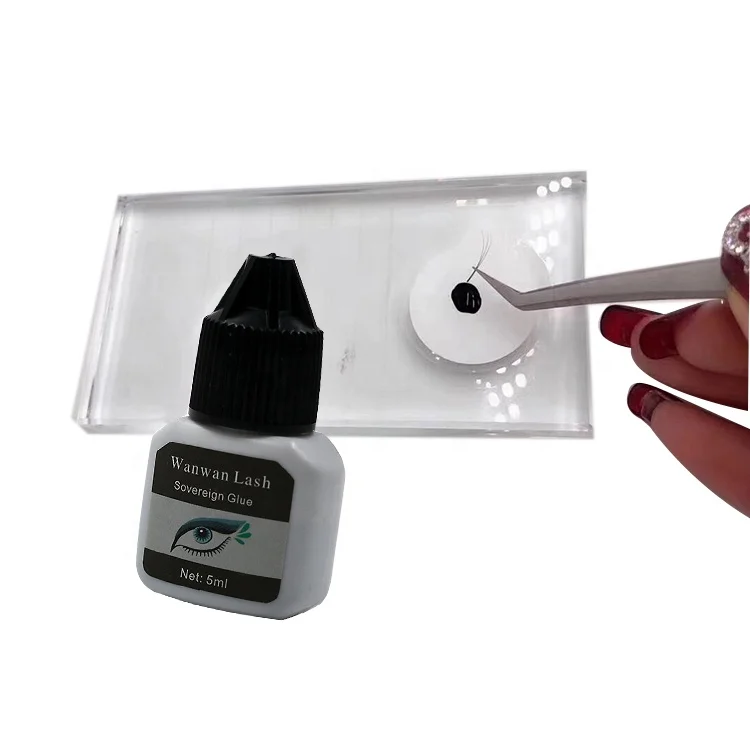 
5ml custom best latex free false lash adhesive container vendor lady black eyelash glue wholesale bulk 