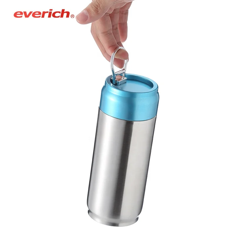 

Reusable LFGB Stainless Steel Vacuum Insulated Cola Can Water Bottles Can Shape Thermo With Custom Logo, According colorful pantone