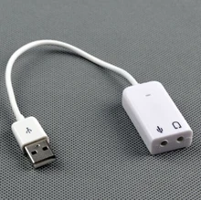 New USB 2.0 Virtual 7.1 Channel Xear 3D External USB Sound Card Audio Adapter for Windows XP Win 7 8 Linux Vista Mac OS
