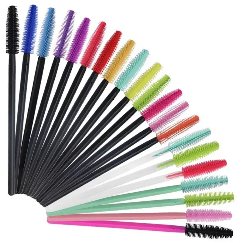 

Beauty Multicolor Soft Silicone gel makeup mascara eyelash wand brush