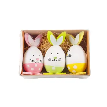 Free Delivery 3 Pcs Easter Eggs Cute Bunny Rabbit Chick Hanging