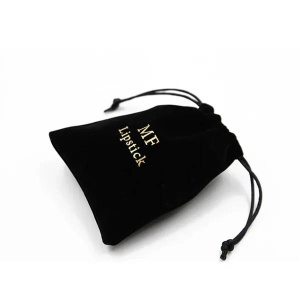 

Custom Logo Print Black Velvet Jewelry Pouch With Drawstring Stock Suede Bags, N/a