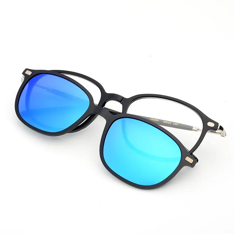 Acetate Frame With Clip On Lens Interchangeable Sunglasses Buy