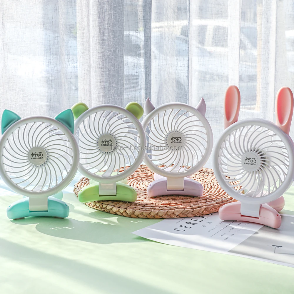 
2019 Korea portable rechargeable usb fan hand held mini electric fan 