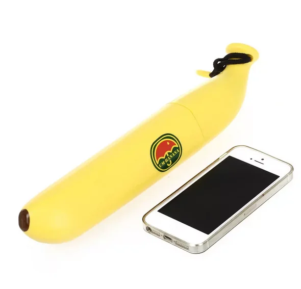 

Cute Portable Custom Kazbrella Folding Shaped Banana Umbrella, As shown or customized