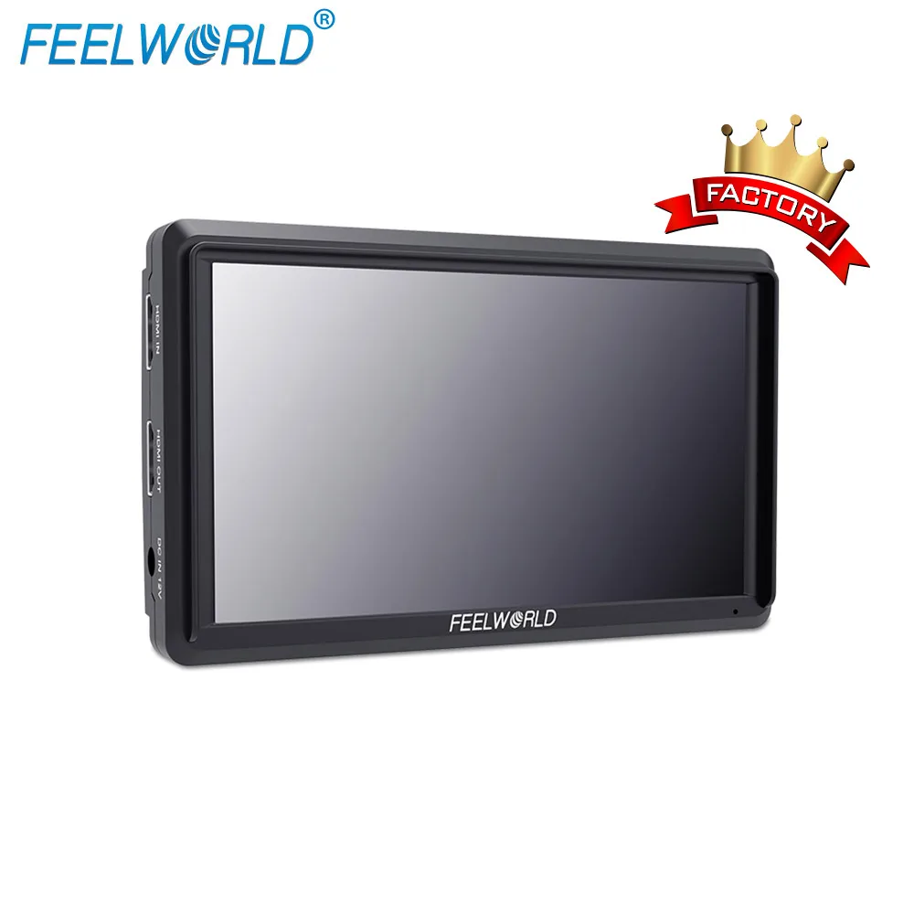 

FEELWORLD FW567 5.5 Inch DSLR Camera Field monitor oled with 4K HDMI Input Output Tilt Arm Power Output, N/a