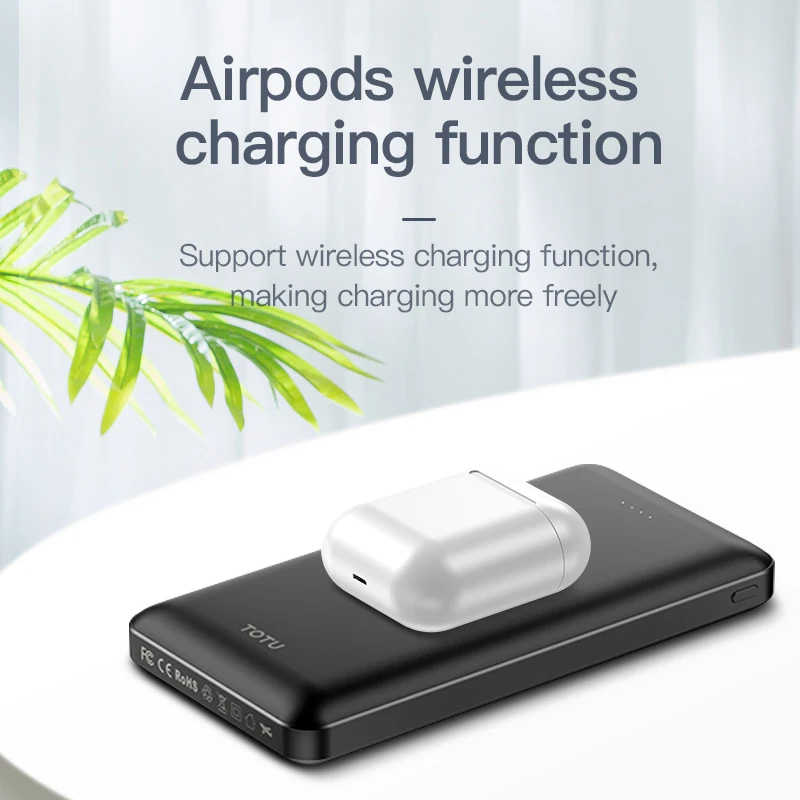 TOTU Power Bank with Wireless Charging New Arrivals 2019