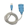 KP universal high speed USB to RS232 serial and printer converter adapter pl2303 chip cable blue 1.5m