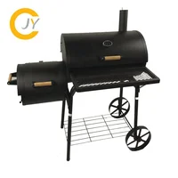 

Trolley charcoal grill or smoker grill for 3-5 people outdoor barbecue