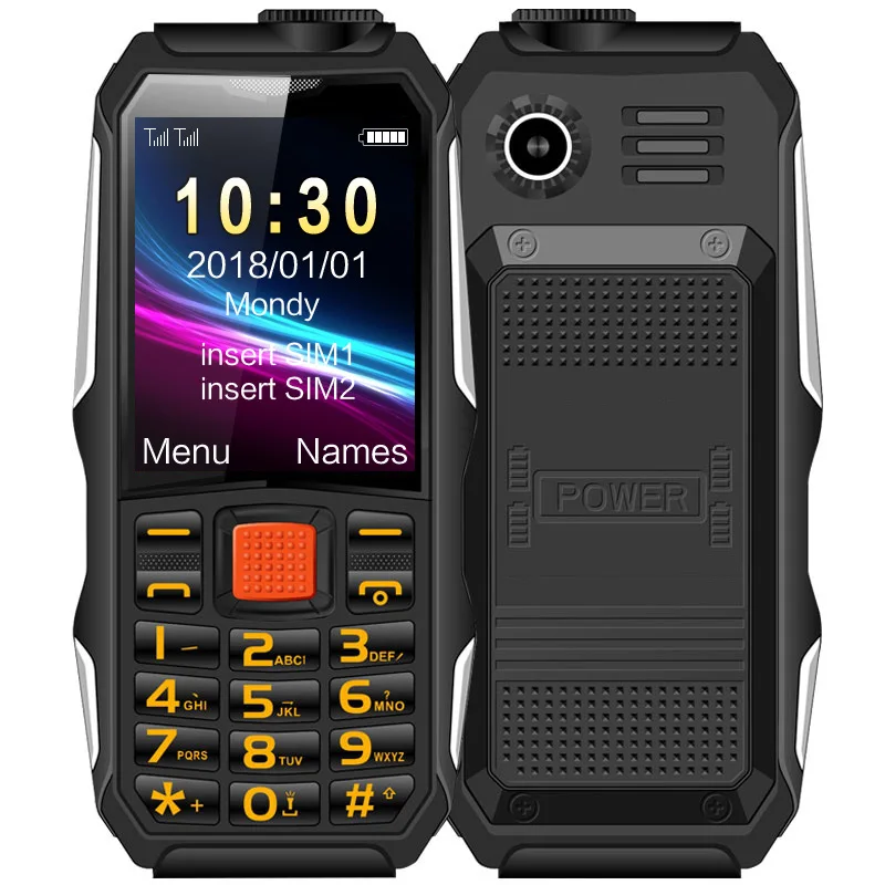 

Haiyu H1 Waterproof Shockproof Mobile Phone Long Standby Elder Cellphone Led Flashlight Cell Phone