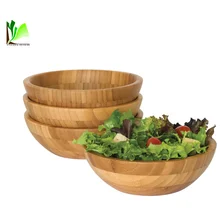Original Natural Customized Wholesales Bamboo Salad Bowl, CIQ Fruit Bowl