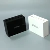 white square plexiglass display box custom printing black acrylic branded block counter logo display