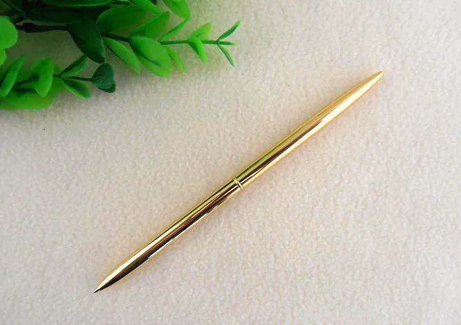 
The Gift Advertisement Publicity Metal Pen/Hotel Special Small Table Pen/Rotating Golden Ball Pen 
