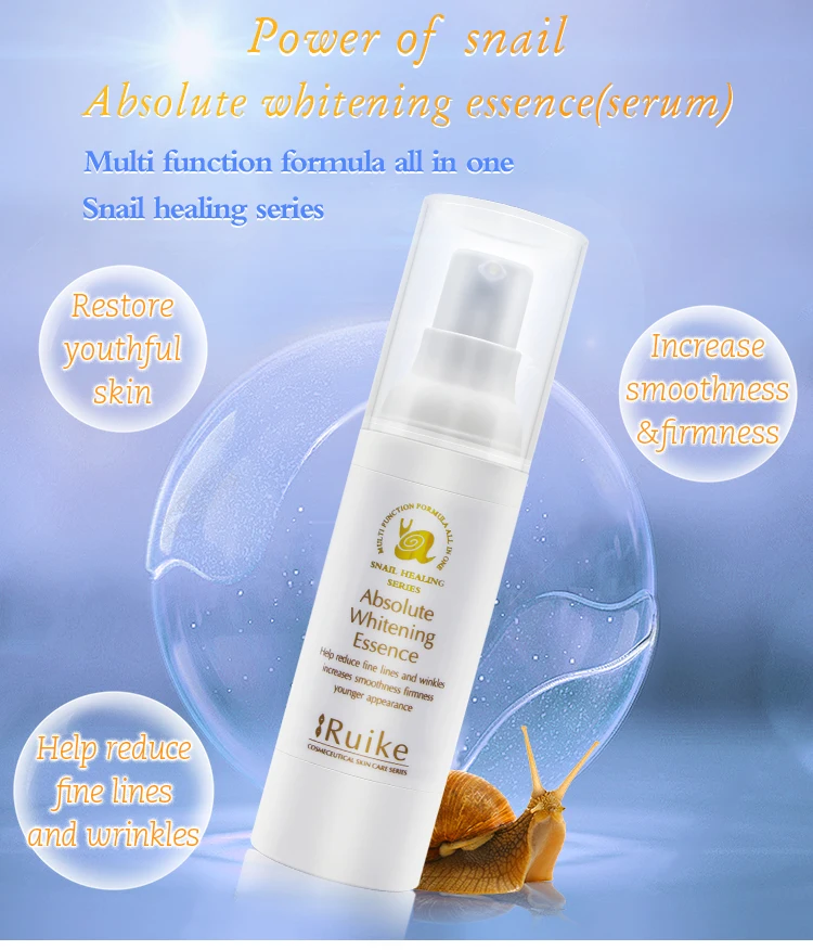 Skin care face use firming brightening snail healing wrinkle serum
