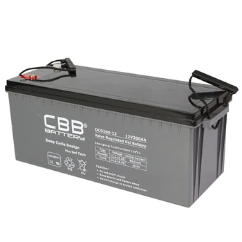 Heavy Duty Marine Battery 12v200ah Deep Cycle Gel Type - Buy Heavy Duty ...