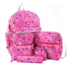 Fashion strawberry makeup bag canvas pencil case suit bag wholesale letter printing custom fashion girl backpack