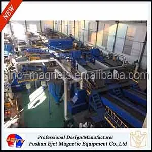 Aluminum alloy and copper scraps recovery machine for incinerated packaging waste