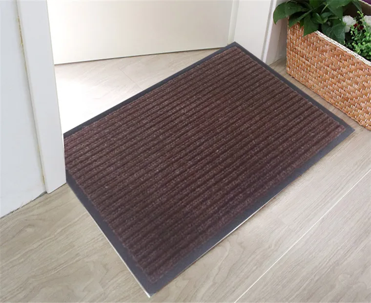 2017 Hot Sale Entrance Dust Control Twin Striped Door Mat With Pvc