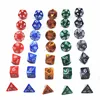 Hot selling Marble effect polyhedral dice set for Dungeons and Dragons Pathfinder