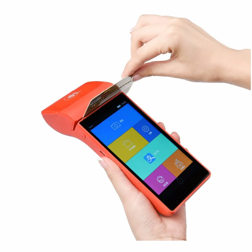 Emv Pci Android Handheld Pos Edc Card Swipe Machine With Thermal Printer Buy Card Swipe