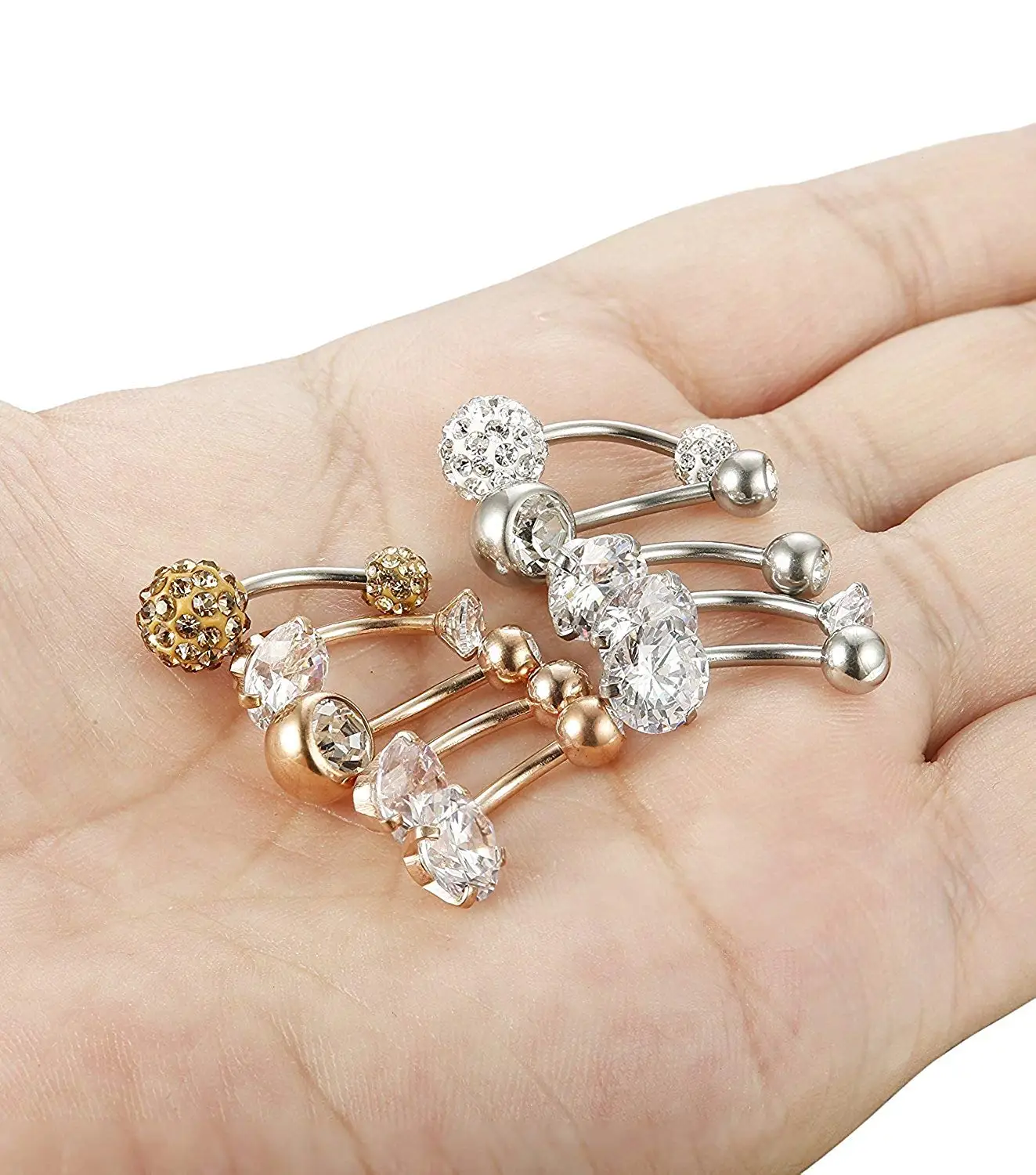 G23 Titanium Body Jewelry Cz Belly Button Ring Navel Piercing Buy Titanium Body Jewelry,Belly