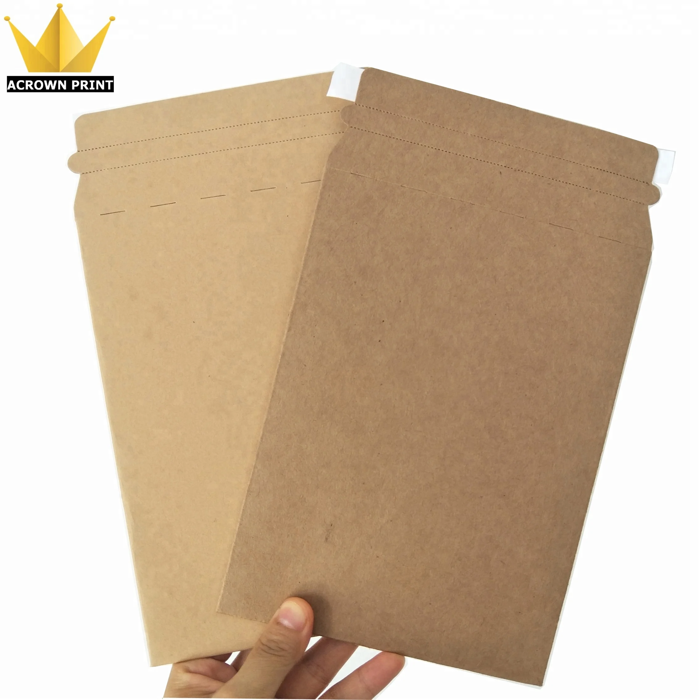 Stay Flat Hard Cardboard Envelopes Custom Solid Cardboard Mailers With ...