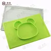 Creative design tableware 3 section silicone flatware sets tableware for baby,infant