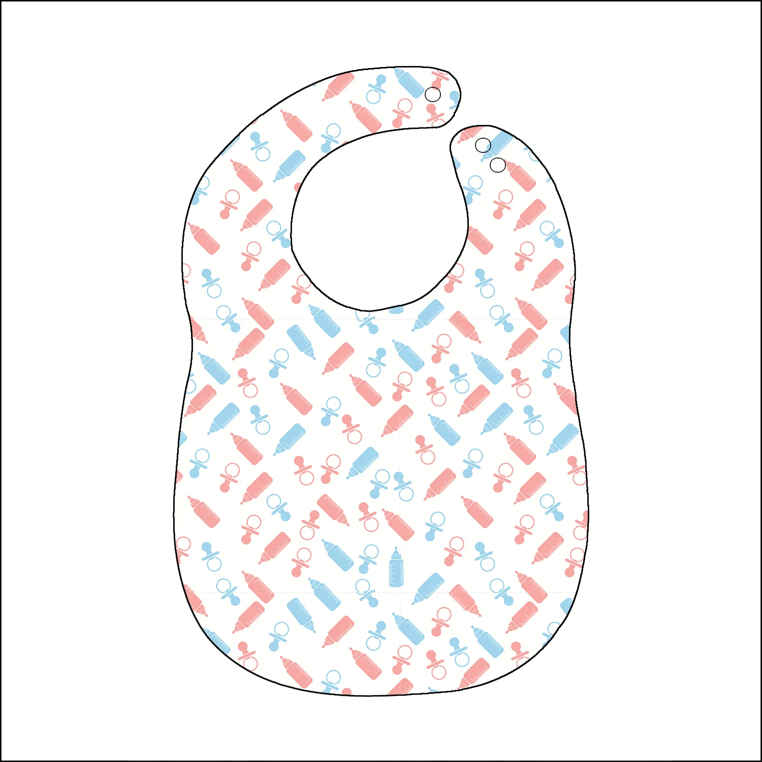 Custom Printed Adult Baby Bibs With Clip Abdl Cotton Funny Bibs With