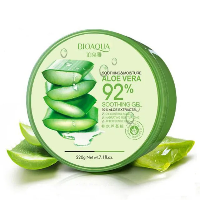 

BIOAQUA Aloe Vera Gel Mask Oil Control Shrink Pores Facials Masks Paste Skin Care, As picture