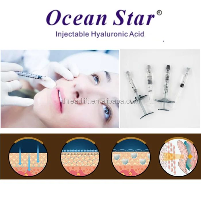 

Safe and Effective 1ml Hyaluronic Acid Dermal Filler Injection, N/a