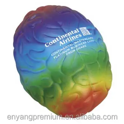 2018 New Product Custom Anti Stress Custom Squeeze Promotion Brain shaped stress reliever toys