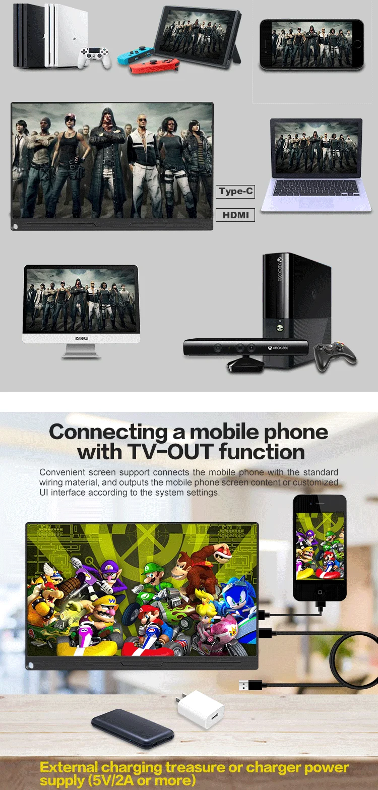 12.5inch portable monitor