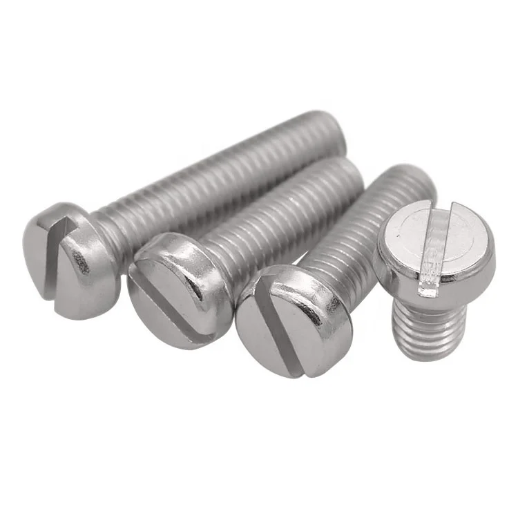 
Stainless Steel Slotted CheeseHead Screws DIN84 
