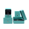 luxury pu leather ring bracelet jewelry box