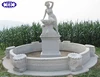 Beautiful lady outdoor white marble water fountain sale