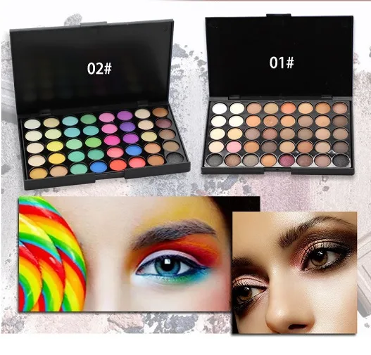 

Cheap no logo makeup 40 color eyeshadow palette glitter Private Label eyeshadow palette