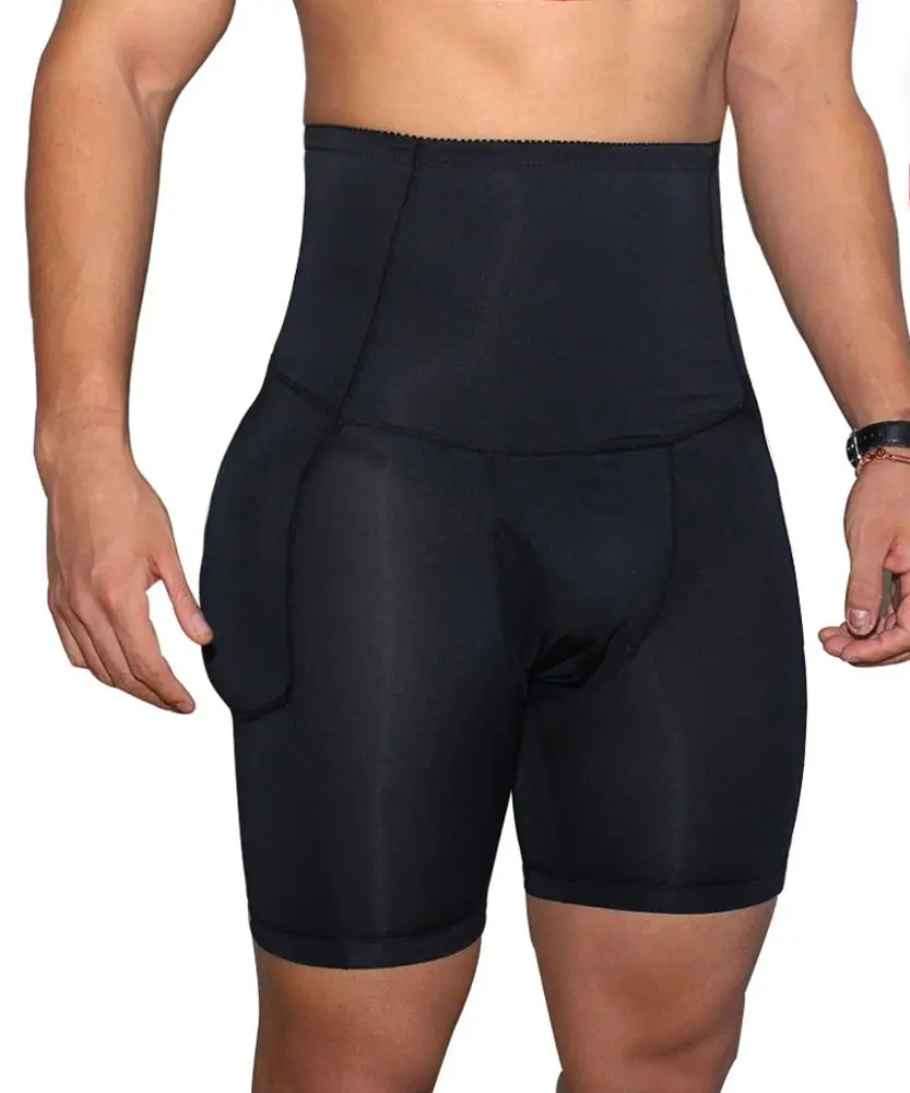 

New Product High Waist Men's Hip Lift Underwear Pants, Black