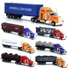 2019 Hot Trending Car Simulation Model 1:65 American Container Truck Trailer Alloy Children's Toys Diecast Car Model