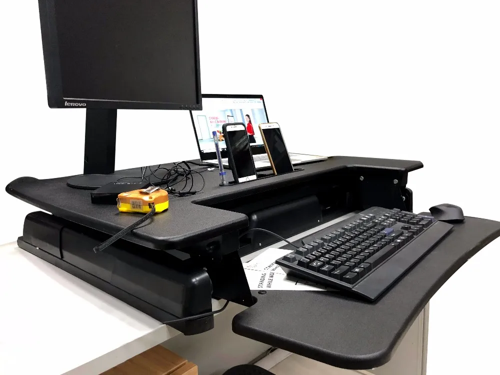 Starsdove Ergonomic Sit To Stand Workstation Computer Desk View