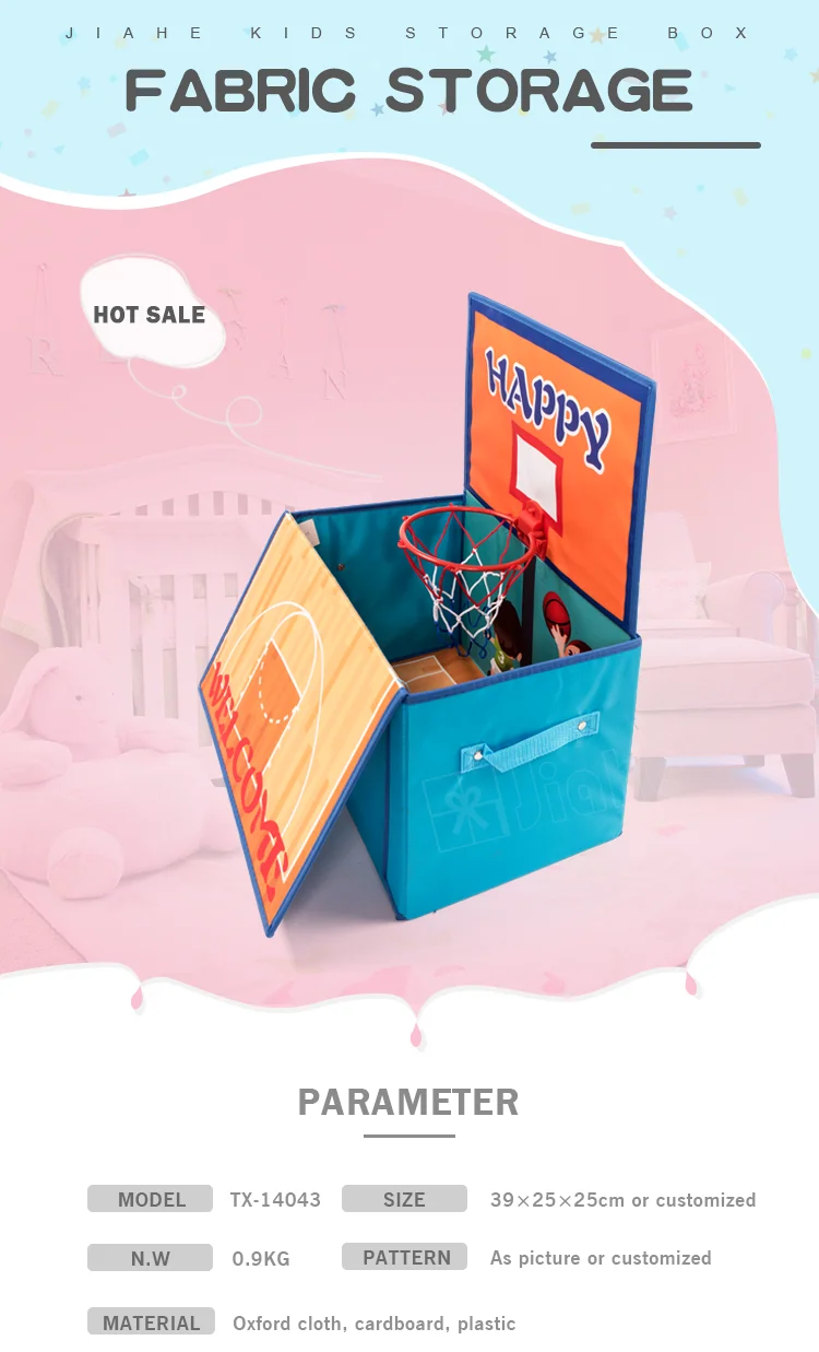 Kids Toy Foldable Collapsible Non Woven Storage Box With Lid Buy