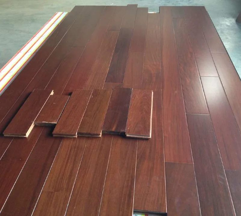 Factory Price Cherry Color Flat Pre Finished Brazilian Ipe Wood